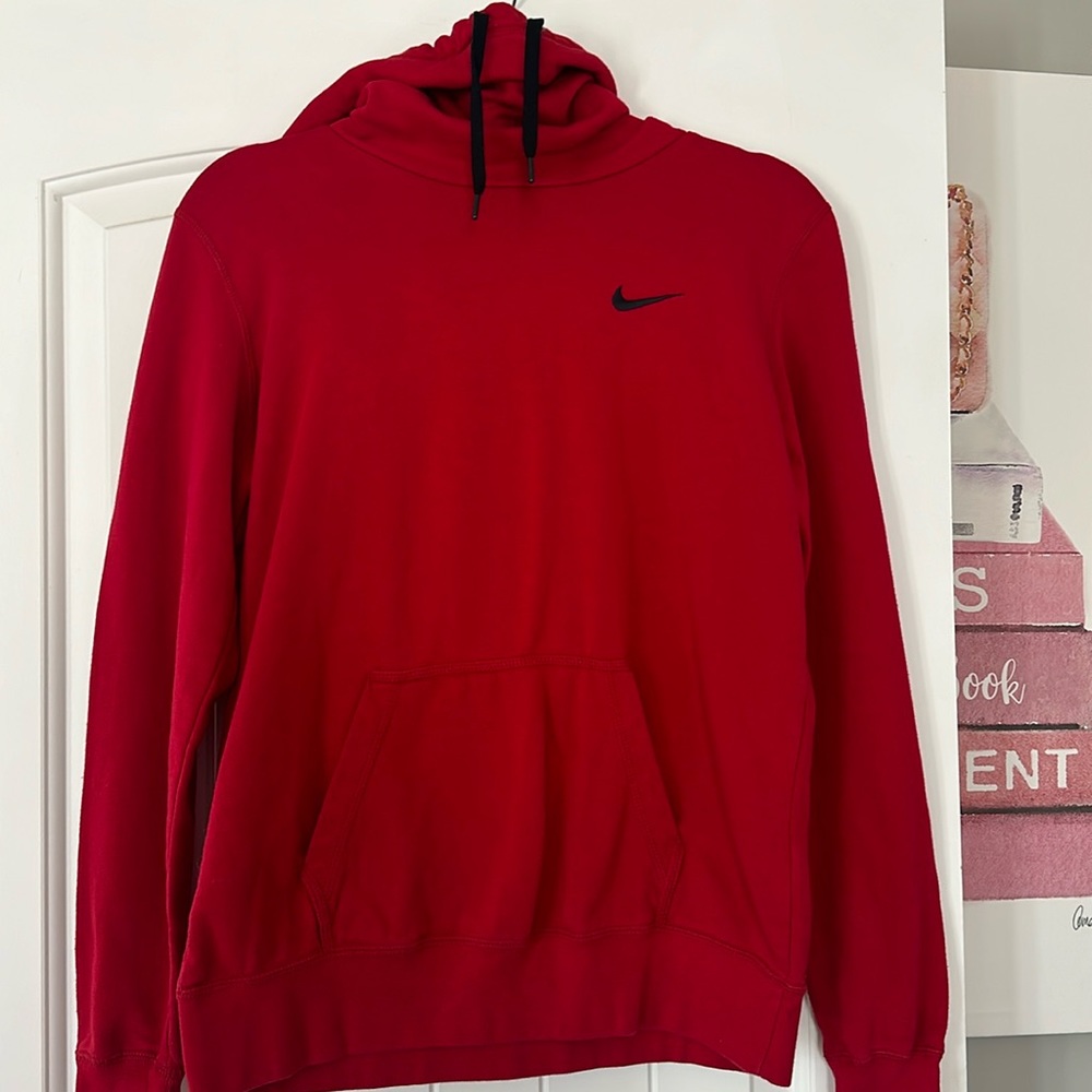 Red Nike hoodie
